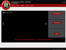 Tablet Screenshot of geelongwingchun.com